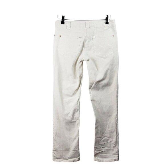 Louie Women's White Straight Leg Jeans Mid Rise Size 4 EUC - Picture 2 of 10